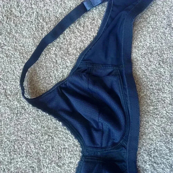 Trulife Barbara Navy Mastectomy Soft Cup Lace Bra 42B - Picture 7 of 10